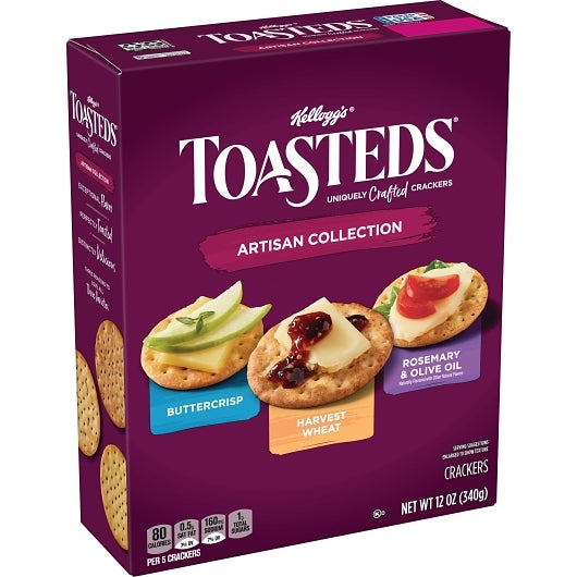 Keebler Toasteds Crackers Toasted Medley Crackers Party Pack, 12 x 12 oz Case - DOT product image 4