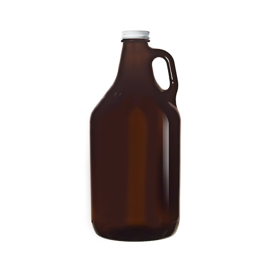 Libbey 64 Ounce Amber Growler With Lid, 1 x 6 each Case - Glassware & Drinkware