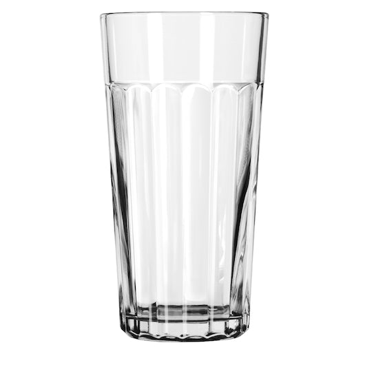 Glass Iced Tea 20 Ounce Paneled Iced Tea Glass, 1 x 24 each Case - Glassware & Drinkware