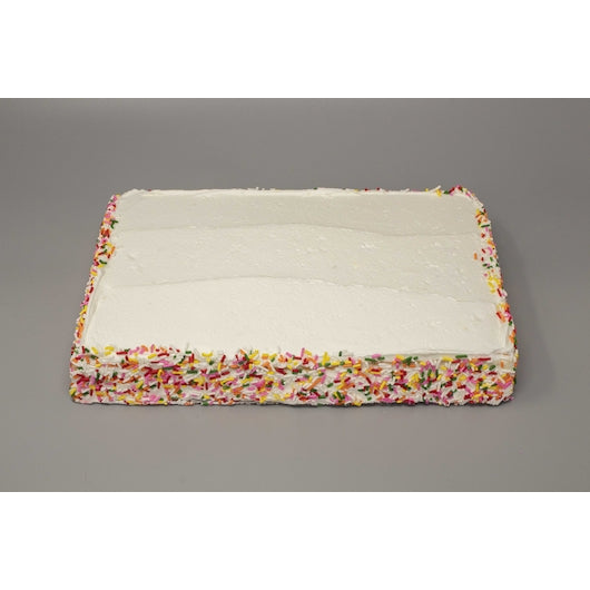 Love And Quiches White Special Occasion Cake, 4 x 2.5 lb Case - Bakery & Desserts