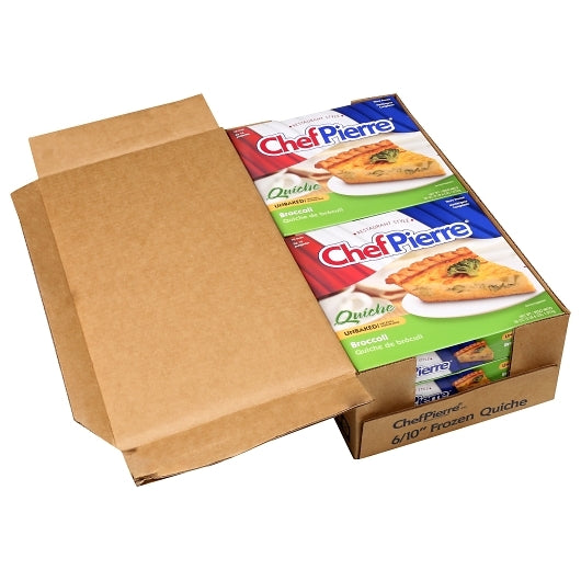 Chef Pierre 10 Inch Unbaked Broccoli Quiche, 6 x 38 oz Case - DOT product image 3