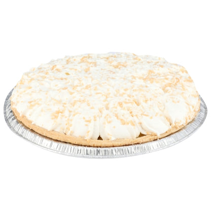 Chef Pierre 10 inch Coconut Creme Pie, 4 x 43 oz Case - Bakery & Desserts
