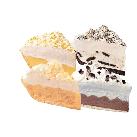 Chef Pierre Variety Pack: 10 Inch Banana, Chocolate, Coconut, and Cookies & Cream Pie, 1 x 4 ct Case - Bakery & Desserts