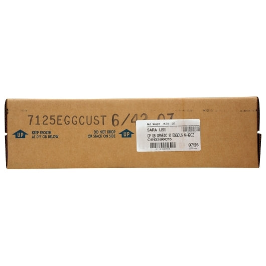 Chef Pierre 10 Inch Unbaked Egg Custard Pie, 6 x 2.625 lb Case - DOT product image 3