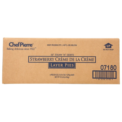 Chef Pierre 10 Inch Strawberries & Cream Pie, 4 x 38 oz Case - DOT product image 4