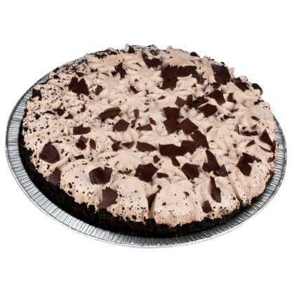 Chef Pierre 10 Inch Chocolate Mint Cream Layer Pie, 4 x 39 oz Case - Bakery & Desserts