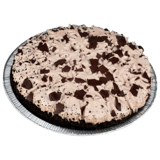 Chef Pierre 10 Inch Chocolate Mint Cream Layer Pie, 4 x 39 oz Case - Bakery & Desserts