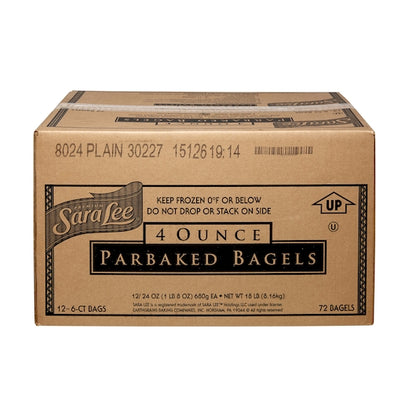 Sara Lee Parbaked Unsliced Plain Bagel, 12 x 6 ct Case - DOT product image 5