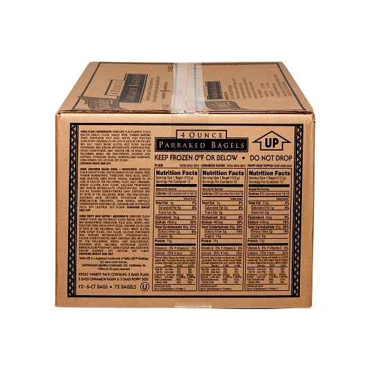 Sara Lee Parbaked Unsliced Cinnamon Raisin Bagel, 12 x 6 ct Case - DOT product image 2