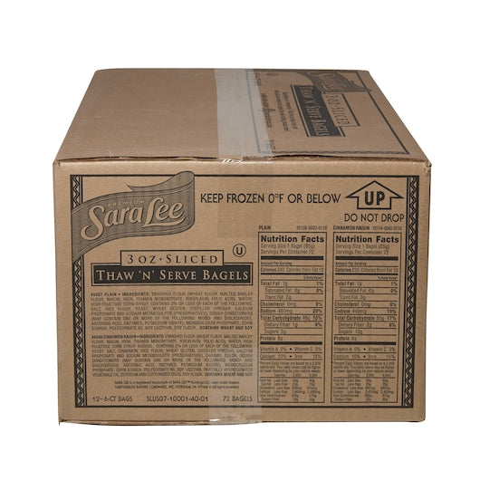 Sara Lee Sliced Thaw 'N' Serve Cinnamon Raisin, 12 x 6 ct Case - DOT product image 5