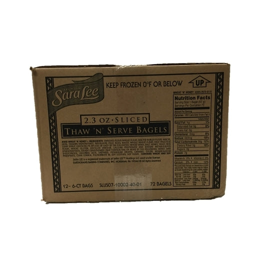 Sara Lee Sliced Thaw 'N' Serve Cinnamon Raisin Bagel, 12 x 6 ct Case - DOT product image 3