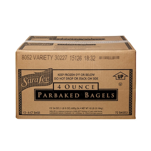 Sara Lee Variety Pack Parbaked Unsliced 35 Plain, 35 Cinnamon Raisin, and 12 Blueberry Bagel, 12 x 6 ct Case - DOT product image 4