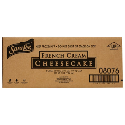 Sara Lee 10 Inch Plain French Cream Cheesecake, 8 x 42 oz Case - DOT product image 6