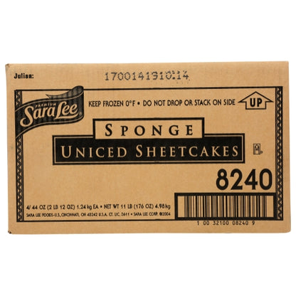 Sara Lee 12" x 16" Uniced White Sponge Cake, 4 x 44 oz Case - DOT product image 5
