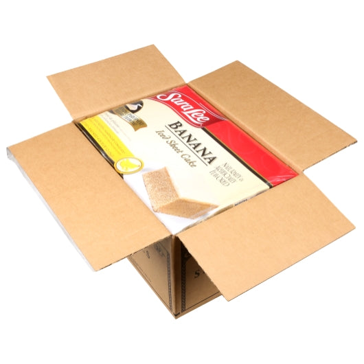 Sara Lee 12" x 16" Iced Banana Sheet Cake, 4 x 75 oz Case - DOT product image 4