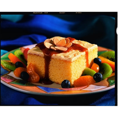 Sara Lee 12" x 16" Orange Sheet Cake, 4 x 75 oz Case - GS1 styled product image