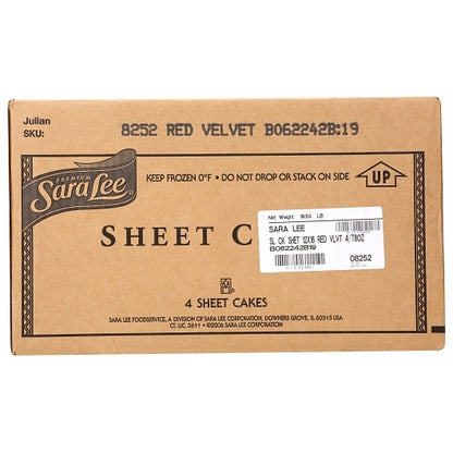 Sara Lee 12" x 16" Red Velvet Sheet Cake, 4 x 78 oz Case - DOT product image 8