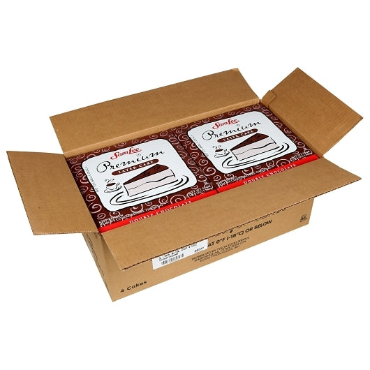 Sara Lee 9 Inch Premium Double Chocolate Layer Round Cake, 4 x 53 oz Case - DOT product image 3