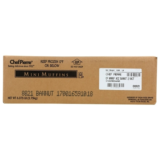 Chef Pierre Mini Banana Nut Muffin, 2 x 0.9 oz Case - DOT product image 2