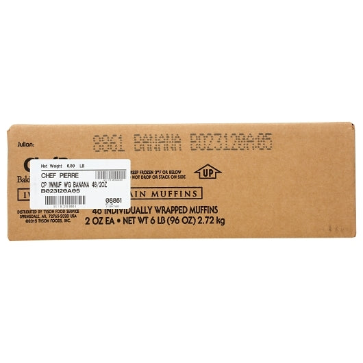 Chef Pierre Individually Wrapped Whole Grain Banana Muffin, 48 x 2 oz Case - DOT product image 3
