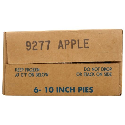 Chef Pierre 10 Inch Unbaked Apple Pie, 6 x 46 oz Case - Bakery & Desserts
