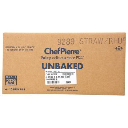 Chef Pierre 10 Inch Strawberry Rhubarb Hi-Pie, 6 x 48 oz Case - DOT product image 3