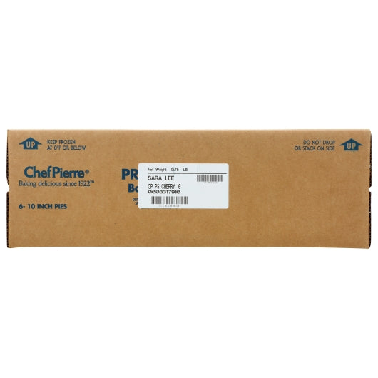 Chef Pierre 10 Inch Pre-Baked Cherry Pie, 10 Slices per Pie, 6 x 34 oz Case - DOT product image 3