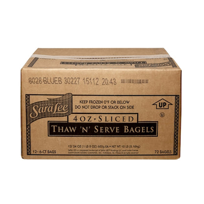Sara Lee Thaw 'N' Serve Sliced Blueberry Bagel, 12 x 6 ct Case - DOT product image 7