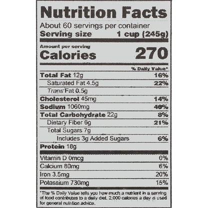 Chef Francisco Timberline Chili Soup, 4 x 8 lb Case - DOT product image 8