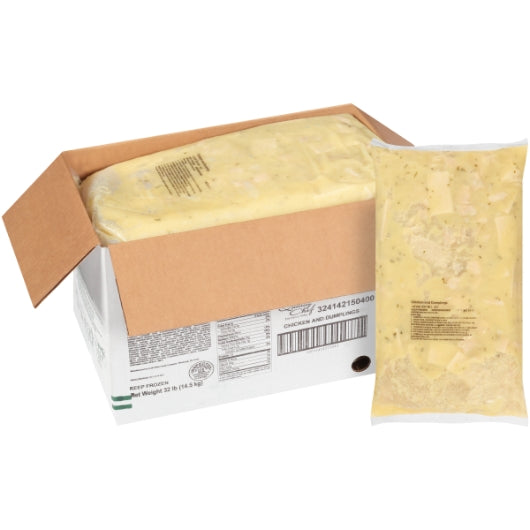 Quality Chef Chicken Narrow Base Dumpling, 4 x 8 lb Case - Pantry Ingredients