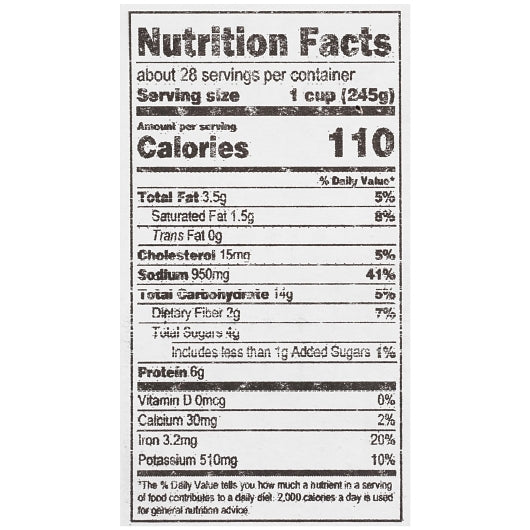 True Soups Beef & Barley Soup, 4 x 4 lb Case - DOT product image 8
