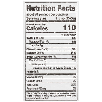 True Soups Beef & Barley Soup, 4 x 4 lb Case - DOT product image 8
