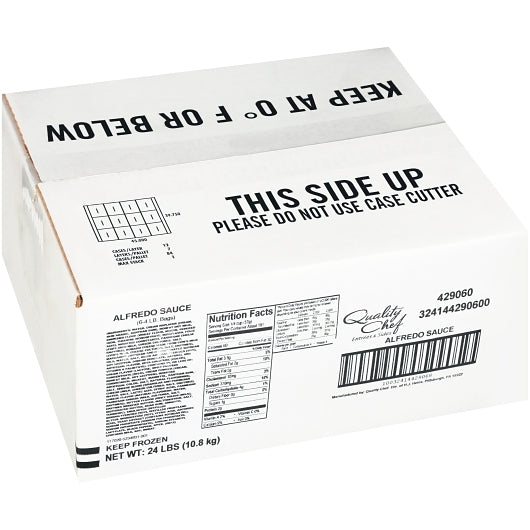 Quality Chef Ready To Use Alfredo Sauce, 6 x 4 lb Case - DOT product image 4