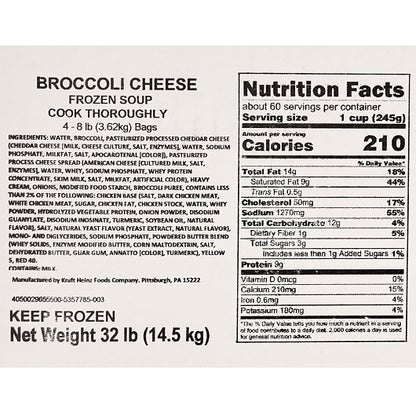 Chef Francisco Cheese With Broccoli Soup, 4 x 8 lb Case - DOT product image 7