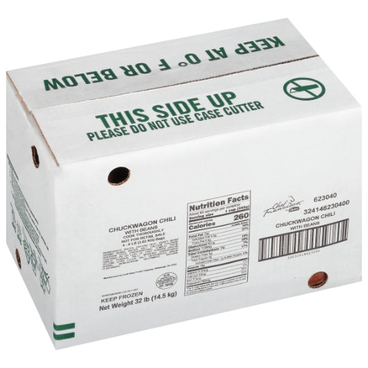 Chef Francisco Chili Chuckwagon With Beans, 4 x 8 lb Case - DOT product image 6