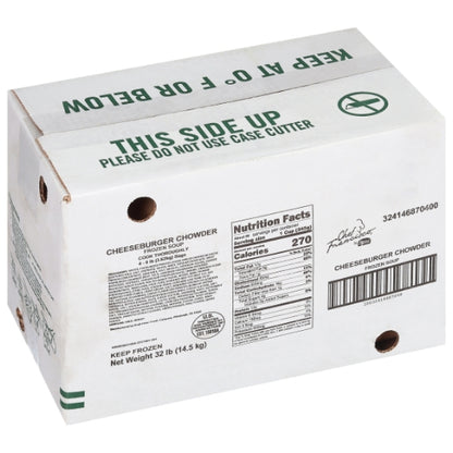 Chef Francisco Cheeseburger Chowder Soup, 4 x 8 lb Case - DOT product image 5