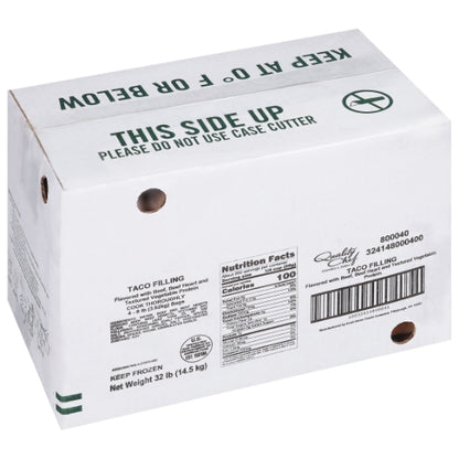 Quality Chef Beef Taco Filling, 4 x 8 lb Case - DOT product image 5