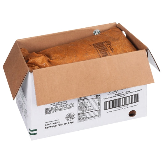 Quality Chef Beef Taco Filling, 4 x 8 lb Case - DOT product image 4