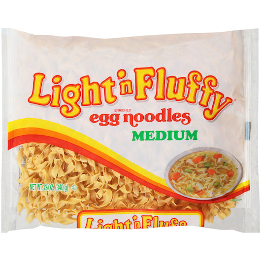 Light N Fluffy Pasta Medium Egg Noodles, 12 x 12 oz Case - DOT product image 2