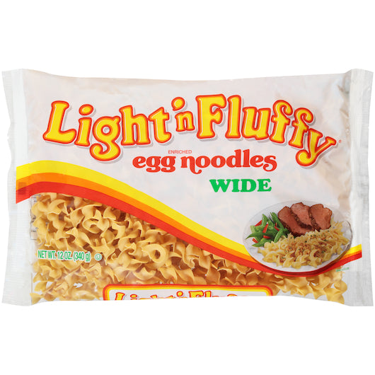 Light 'n Fluffy Pasta Wide Egg Noodles, 12 x 12 oz Case - DOT product image 2