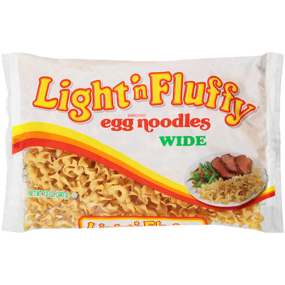 Light 'n Fluffy Pasta Wide Egg Noodles, 12 x 12 oz Case - DOT product image 2