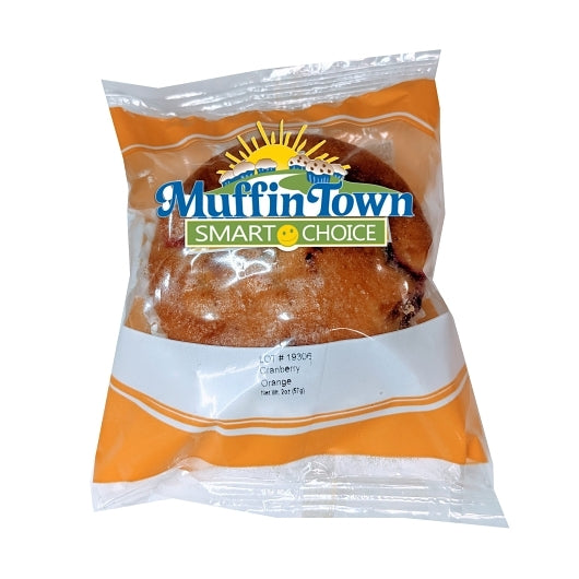 Smart Choice Whole INDIVIDUALLY WRAPPED Smart Choice Whole Grain Cranberry Orange Muffin, 96 x 2 oz Case - Breads, Rolls