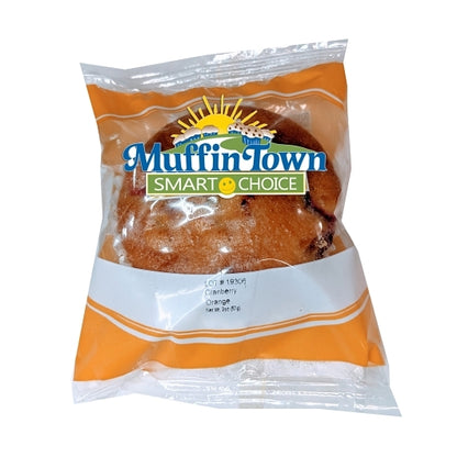 Smart Choice Whole INDIVIDUALLY WRAPPED Smart Choice Whole Grain Cranberry Orange Muffin, 96 x 2 oz Case - Breads, Rolls
