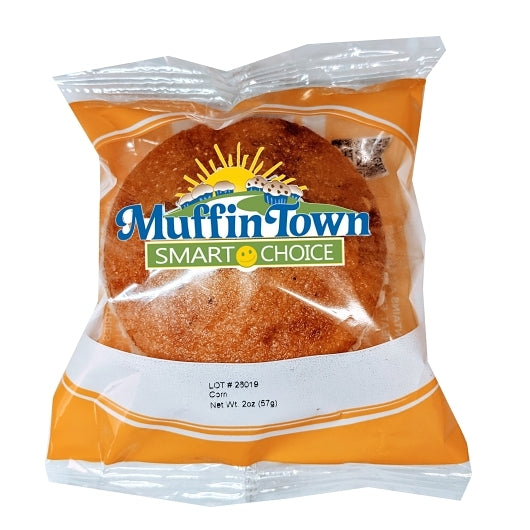 Smart Choice Whole Individually Wrapped Smart Choice Whole Grain Corn Muffin, 96 x 2 oz Case - Breads, Rolls & Buns