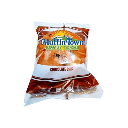 Muffin Town Individually Wrapped Smart Choice Whole Grain Chocolate Chip Muffin, 96 x 2 oz Case - Breads, Rolls & Buns
