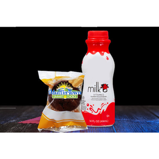 Muffin Town Individually Wrapped Smart Choice Whole Grain Chocolate Chocolate Chip Muffin, 96 x 96 x 2 oz Case - DOT product image 4