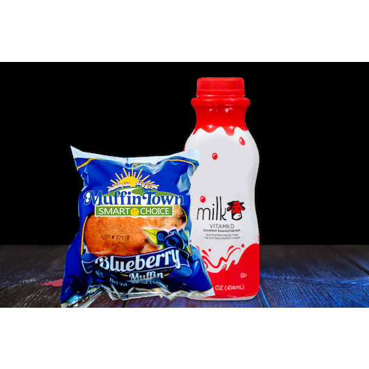 Smart Choice Blueberry Individually Wrapped Smart Choice Whole Grain Blueberry Muffin, 48 x 3.6 oz Case - DOT product image 3