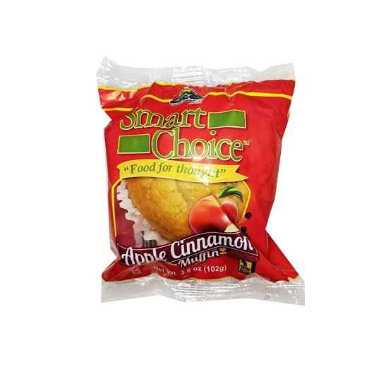 Smart Choice Apple Smart Choice Whole Grain Individually Wrapped Apple Cinnamon Muffin, 48 x 3.1 oz Case - Breads, Rolls
