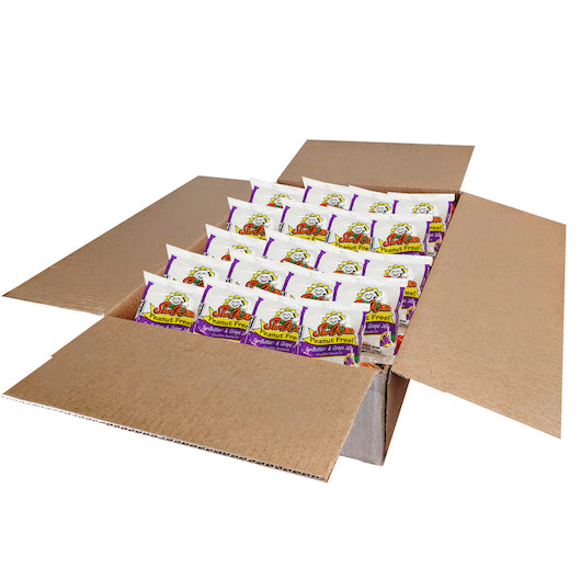 Sunwise Individually Wrapped Peanut Free Sun-Butter & Grape Jelly Crustless Sandwich, 96 x 96 x 2.8 oz Case - GS1 open-case image
