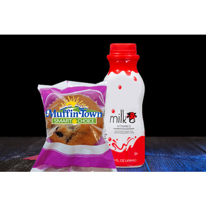 Muffin Town Individually Wrapped Smart Choice Whole Grain Blueberry Muffin, 48 x 3.1 oz Case - DOT product image 3